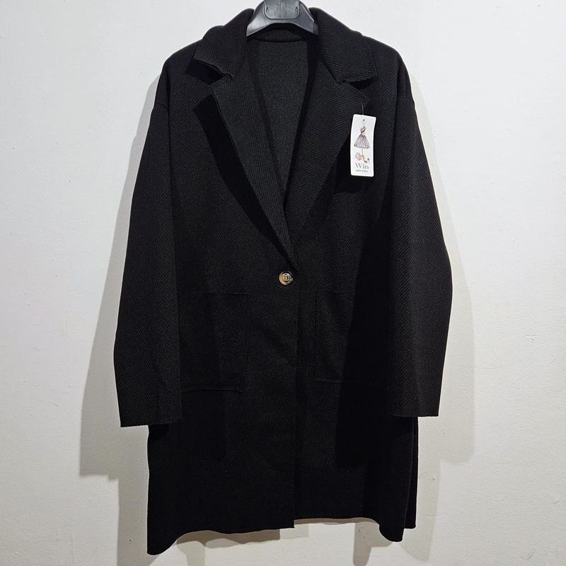 Topel klasik suknjič črn