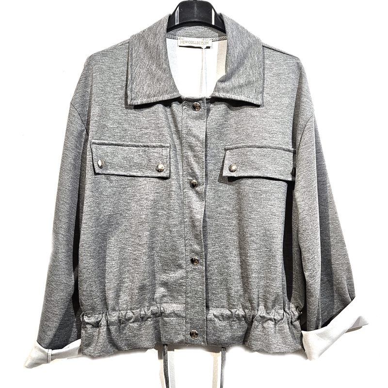 Krajša prehodna jaknica siva