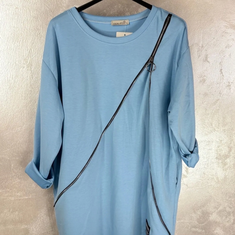 Tunika ZIP SVETLO MODRA